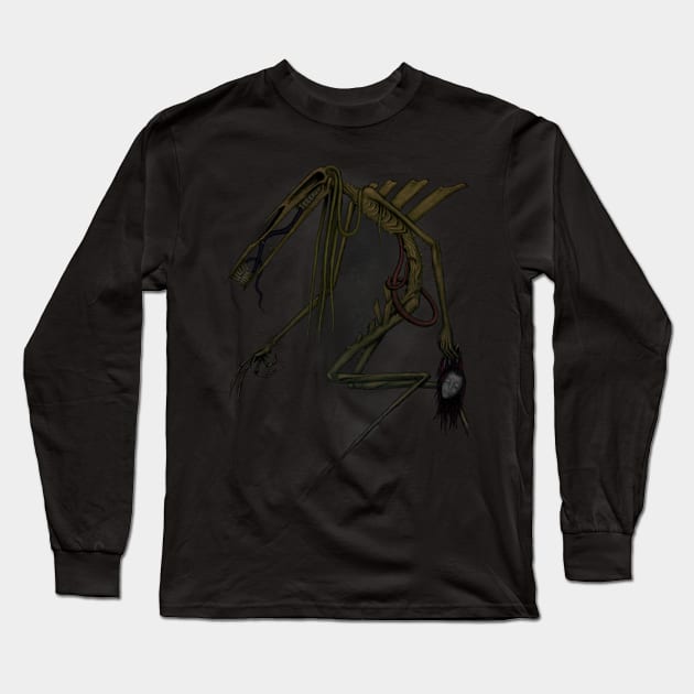 Koxix Annelidosteofid (with smoke background) Long Sleeve T-Shirt by Exuvia